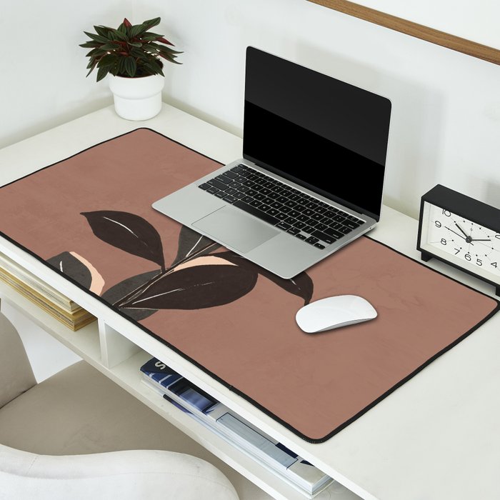 Abstract Art Minimal Plant 49a Desk Mat Gallery Image 2