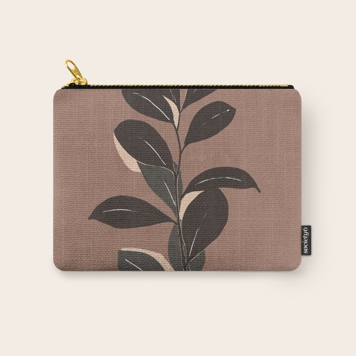 Abstract Art Minimal Plant 49a Carry All Pouch Gallery Image 1