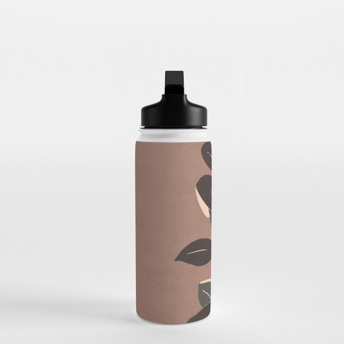 Abstract Art Minimal Plant 49a Water Bottle Gallery Image 3