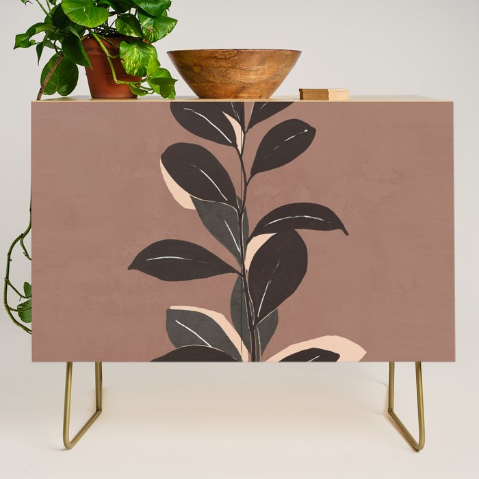 Abstract Art Minimal Plant 49a Credenza Gallery Image 1