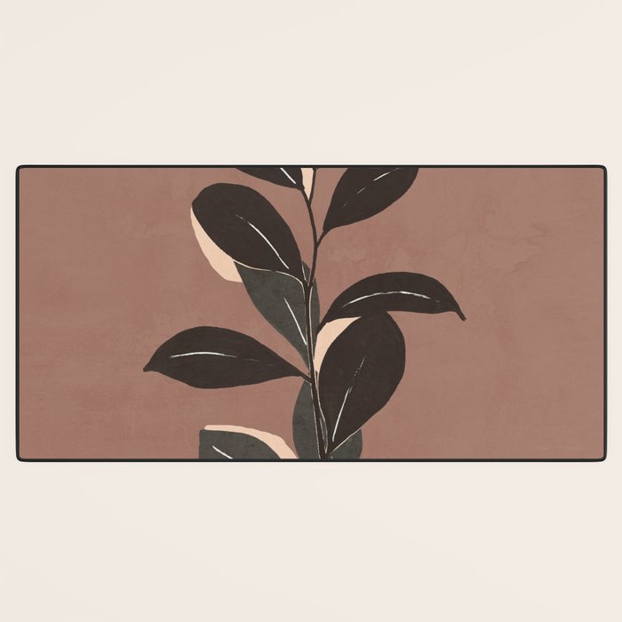 Abstract Art Minimal Plant 49a Desk Mat Gallery Image 3