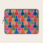 Colorful diverse people crowd collage pattern Laptop Sleeve Gallery Image 1