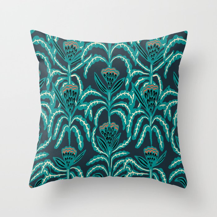 MAISEY TEAL Throw Pillow Gallery Image 6