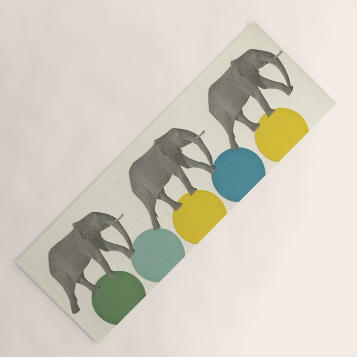 Travelling Elephants Yoga Mat Gallery Image 1