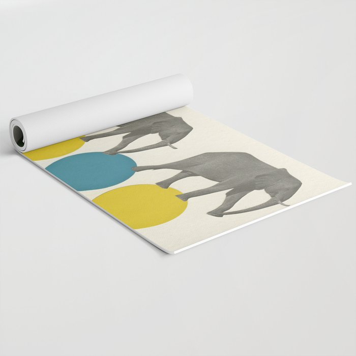 Travelling Elephants Yoga Mat Gallery Image 2