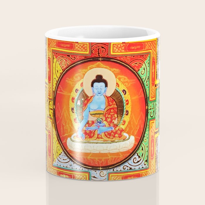 Buddhist Healing Mandala Coffee Mug Gallery Image 4