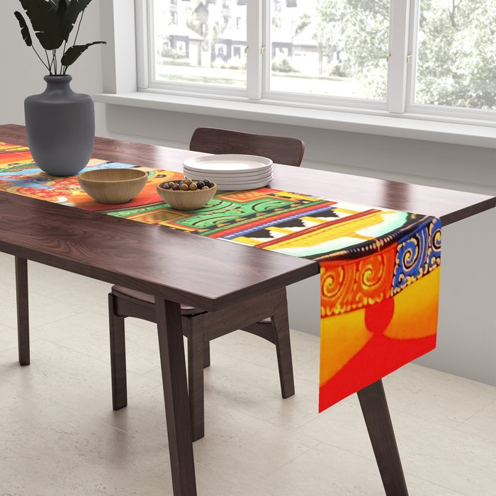 Buddhist Healing Mandala Table Runner Gallery Image 2