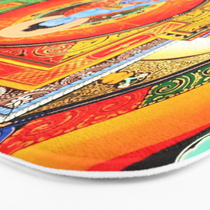 Buddhist Healing Mandala Bath Mat Gallery Image 3