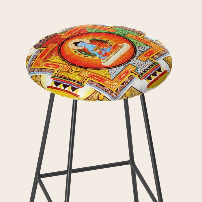 Buddhist Healing Mandala Stool Gallery Image 2