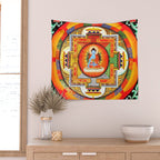 Buddhist Healing Mandala Wall Tapestry Gallery Image 2