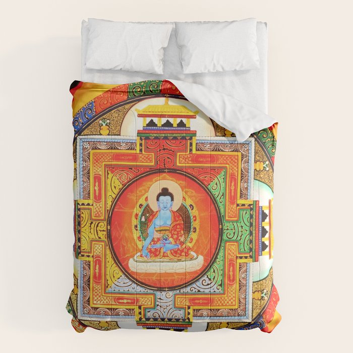 Buddhist Healing Mandala Comforter Gallery Image 6