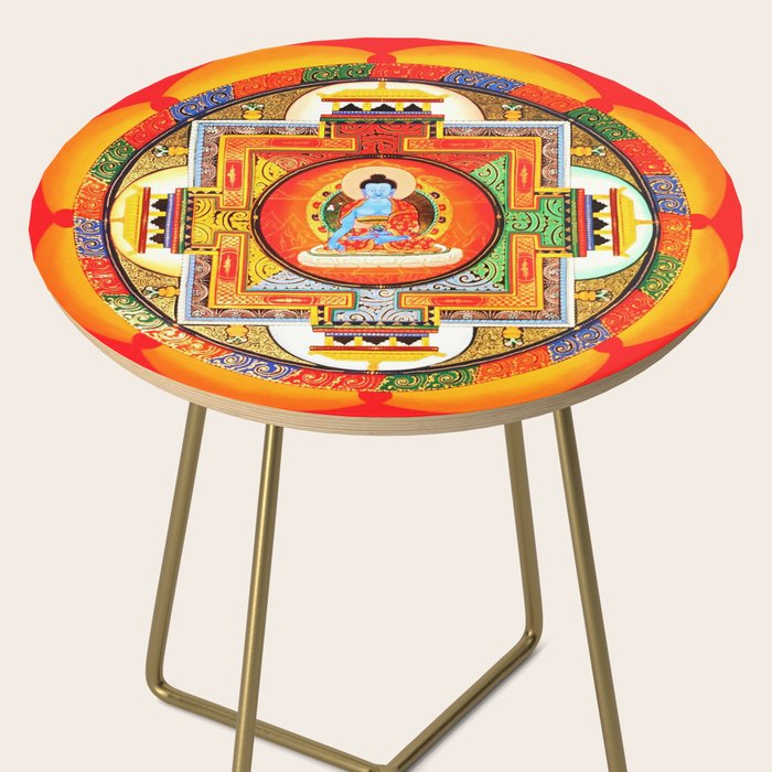 Buddhist Healing Mandala Side Table Gallery Image 2