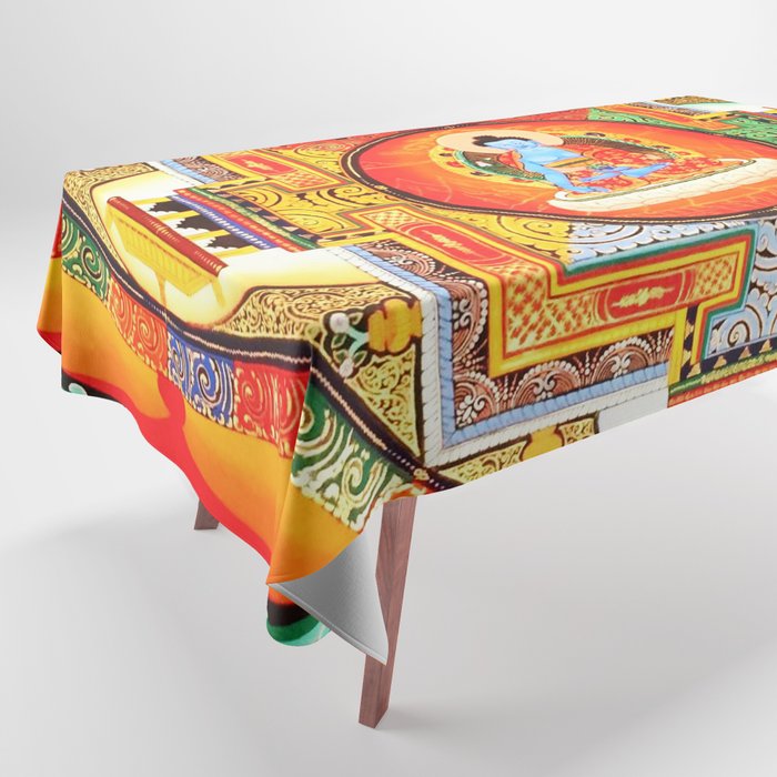 Buddhist Healing Mandala Tablecloth Gallery Image 1