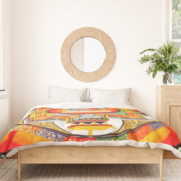 Buddhist Healing Mandala Duvet Cover Gallery Image 3