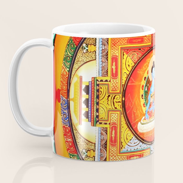 Buddhist Healing Mandala Coffee Mug Gallery Image 3
