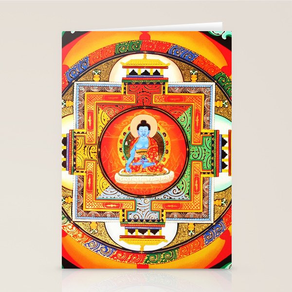 Buddhist Healing Mandala Stationery Card Gallery Image 2