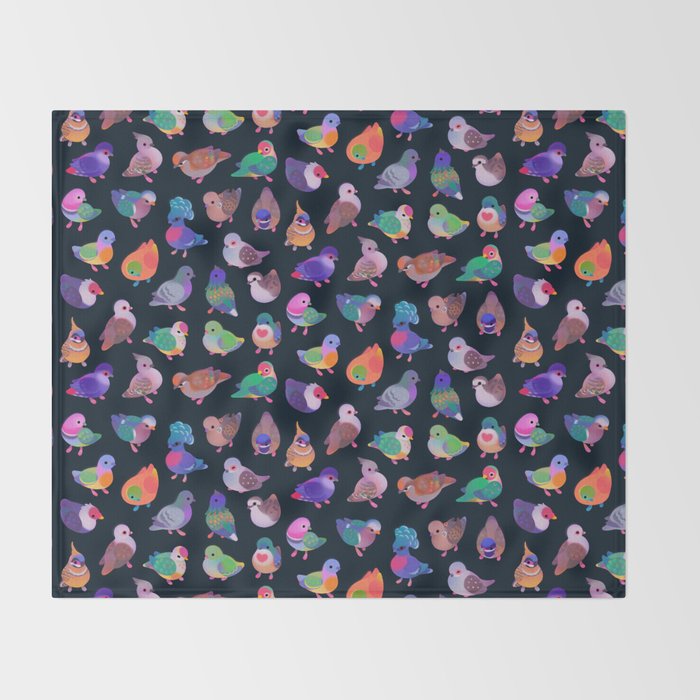 Wild pigeon - name Throw Blanket Gallery Image 2