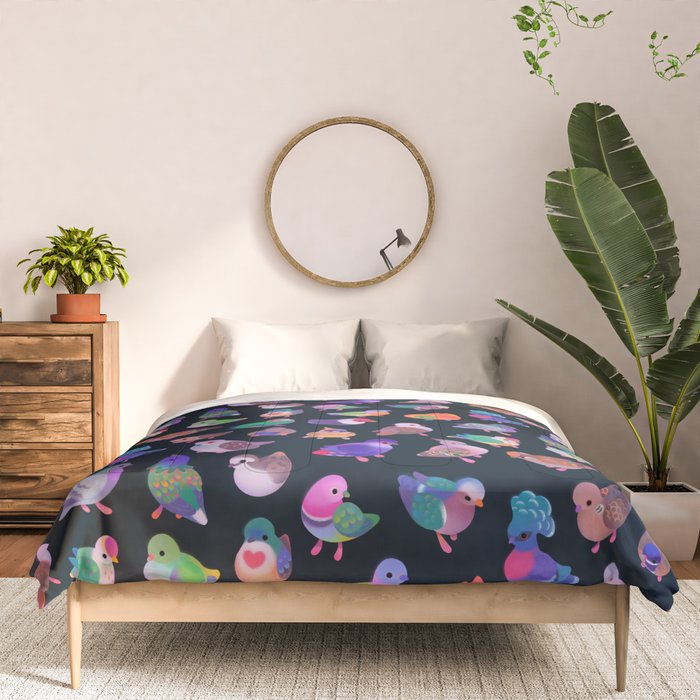 Wild pigeon - name Comforter Gallery Image 3