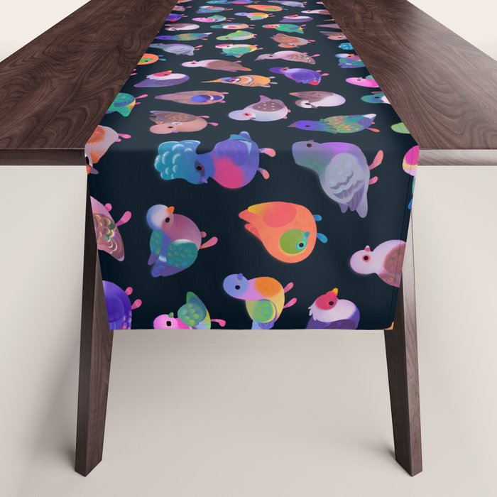 Wild pigeon - name Table Runner Gallery Image 1