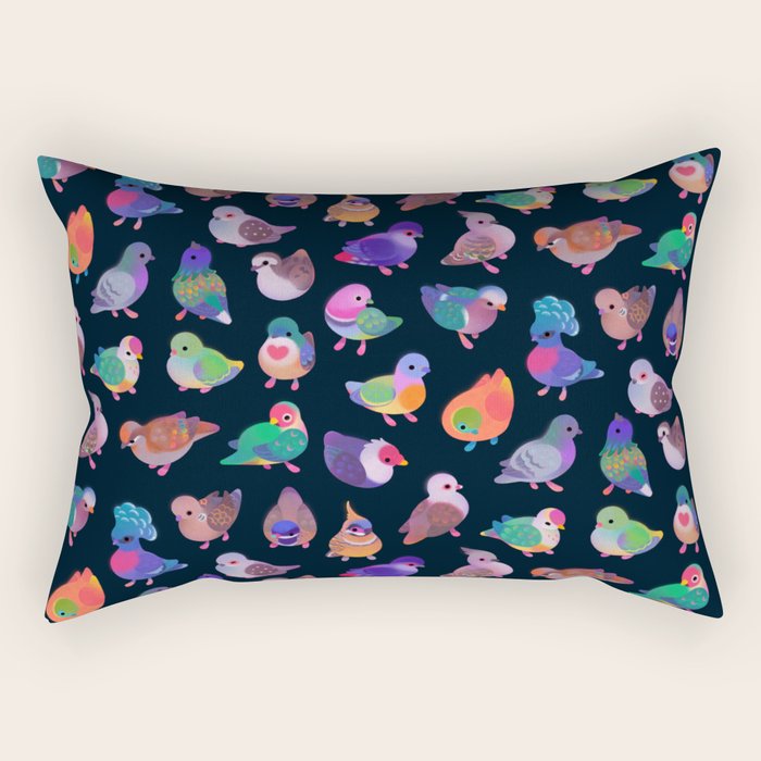 Wild pigeon - name Rectangular Pillow Gallery Image 1