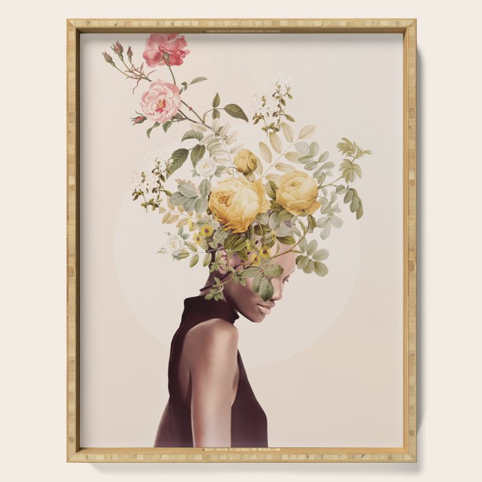 Floral beauty 16 Serving Tray Gallery Image 1