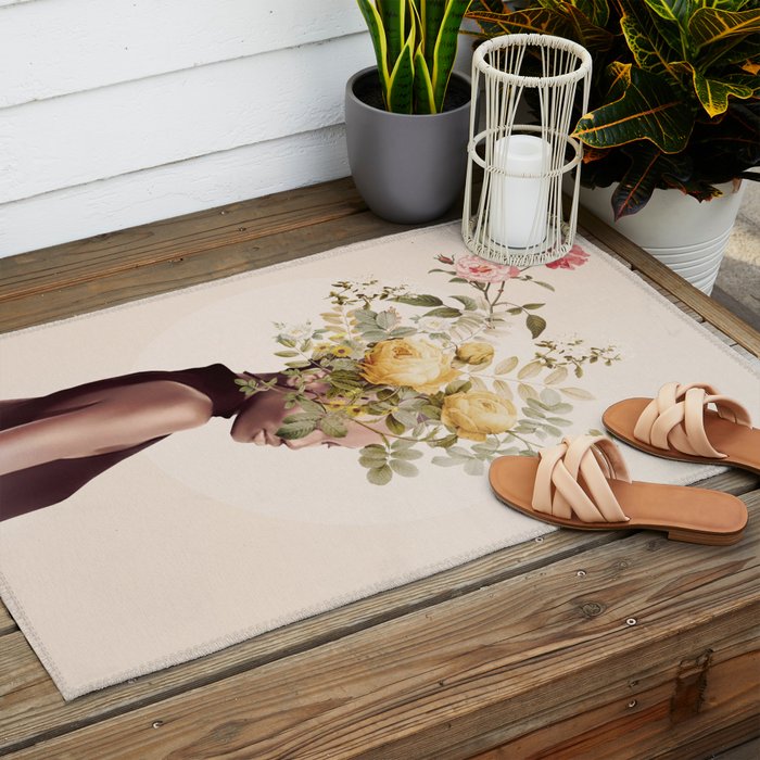 Floral beauty 16 Outdoor Rug Gallery Image 2