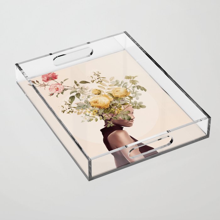 Floral beauty 16 Acrylic Tray Gallery Image 1