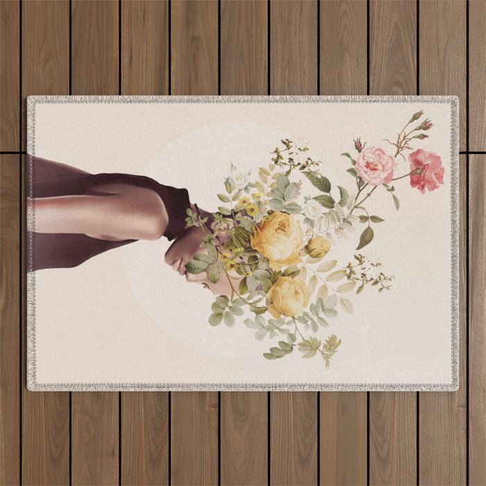 Floral beauty 16 Outdoor Rug Gallery Image 1