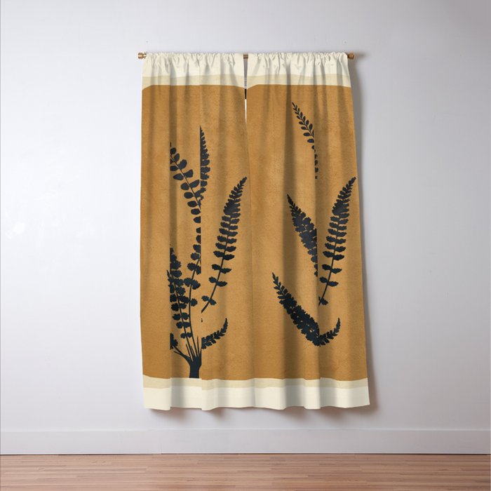 Leaf Design 11 Window Curtain Gallery Image 3