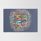 Be kind, floral Rug Gallery Image 2