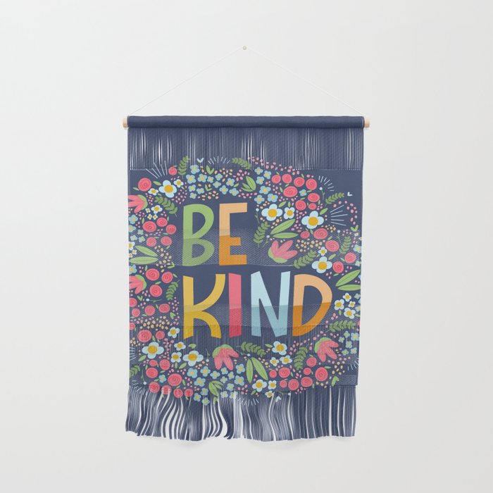 Be kind, floral Wall Hanging Gallery Image 1