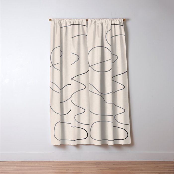 Abstract Line III Window Curtain Gallery Image 3