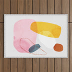abstract dog Outdoor Rug Gallery Image 1
