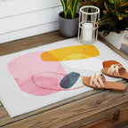 abstract dog Outdoor Rug Gallery Image 2