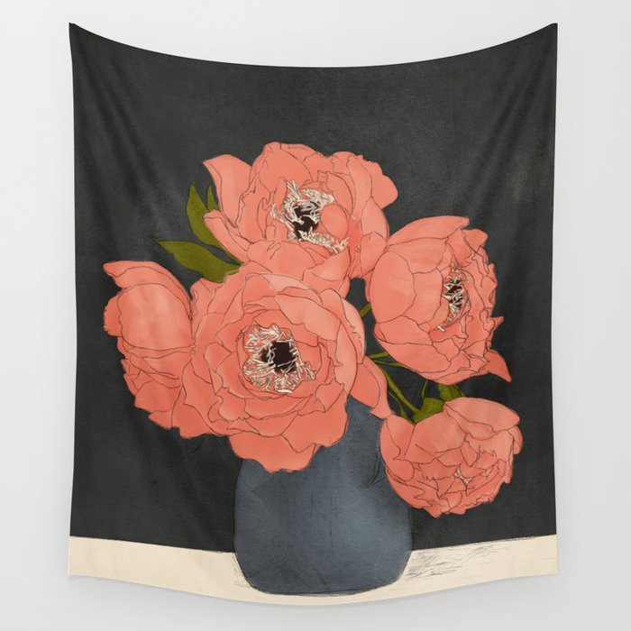 Bouquet Gift Red Wall Tapestry Gallery Image 4