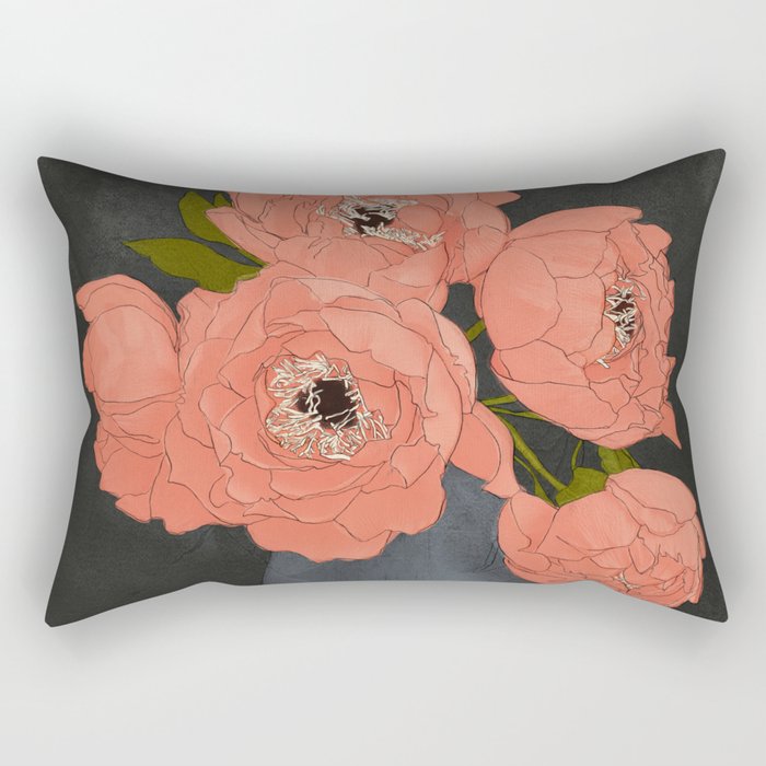 Bouquet Gift Red Rectangular Pillow Gallery Image 2