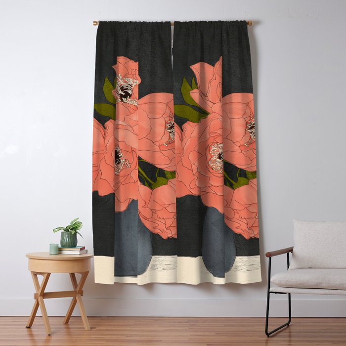 Bouquet Gift Red Window Curtain Gallery Image 1