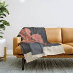Bouquet Gift Red Throw Blanket Gallery Image 1