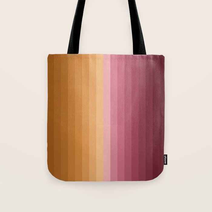 Multicolor Stripes XVII Tote Bag Gallery Image 1