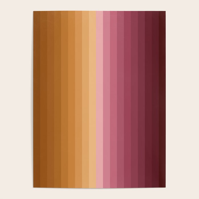 Multicolor Stripes XVII Poster Gallery Image 1