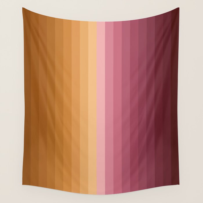 Multicolor Stripes XVII Wall Tapestry Gallery Image 1