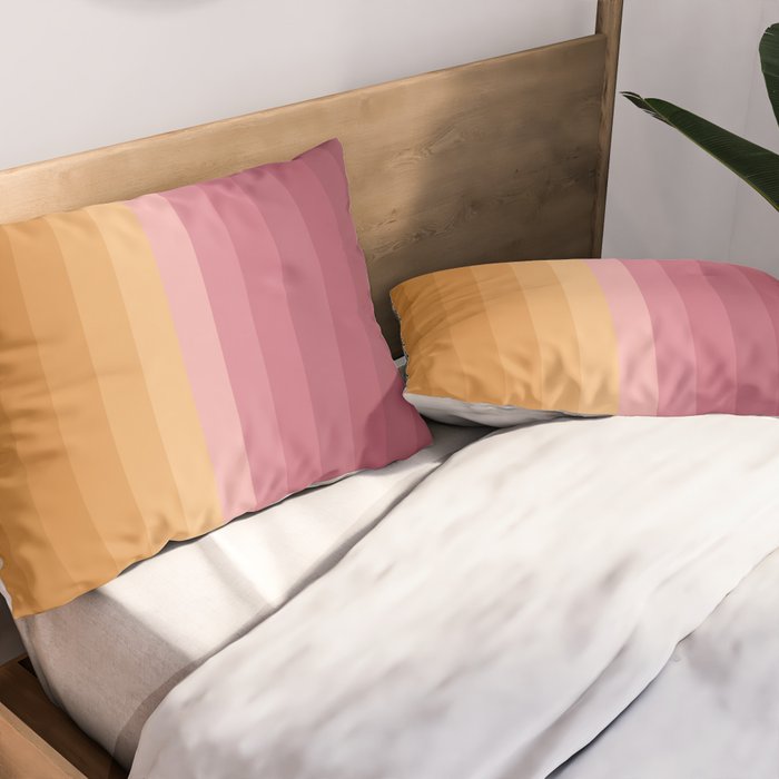 Multicolor Stripes XVII Pillow Sham Gallery Image 2