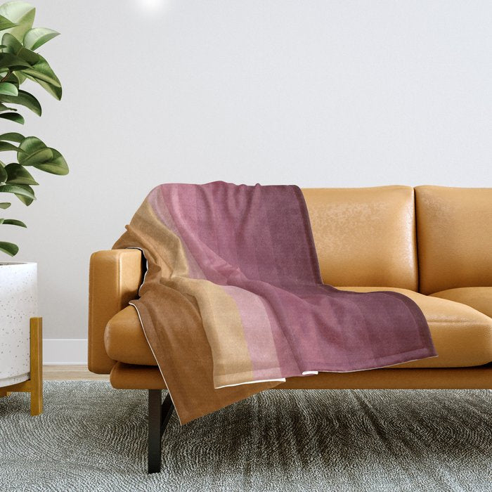 Multicolor Stripes XVII Throw Blanket Gallery Image 1