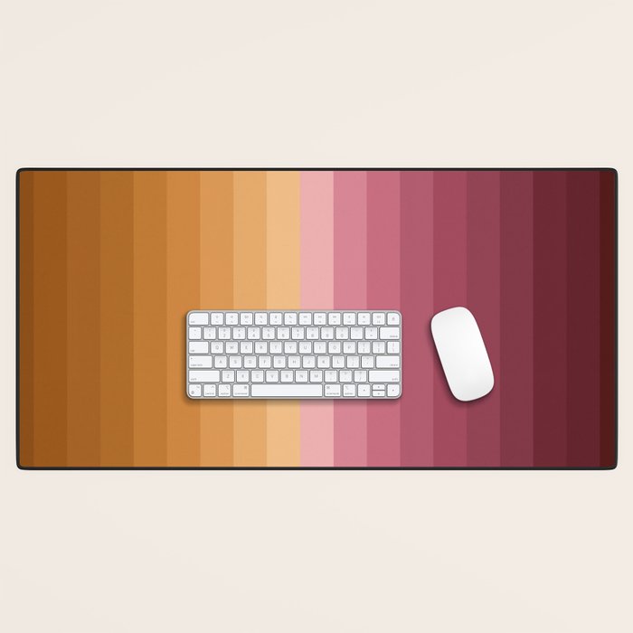 Multicolor Stripes XVII Desk Mat Gallery Image 1