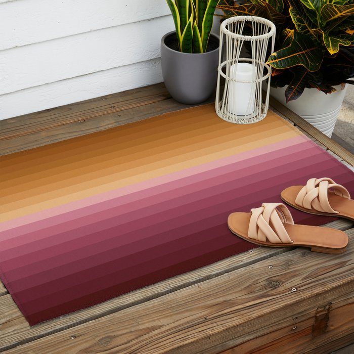 Multicolor Stripes XVII Outdoor Rug Gallery Image 2