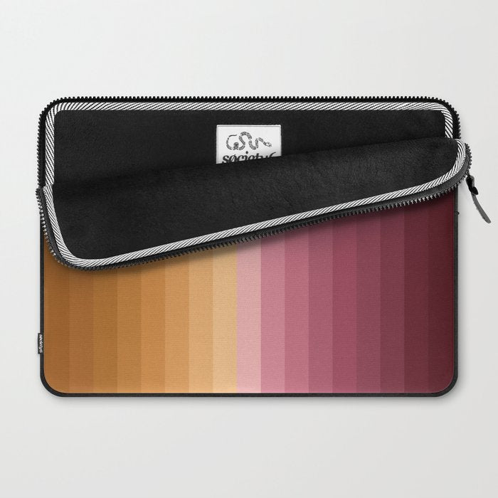 Multicolor Stripes XVII Laptop Sleeve Gallery Image 2