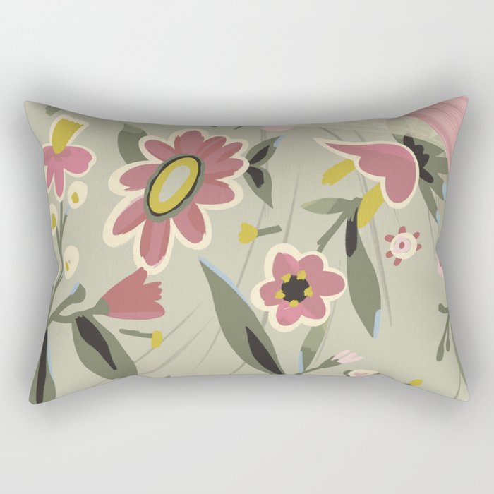 the girl is sleeping  Rectangular Pillow Gallery Image 1