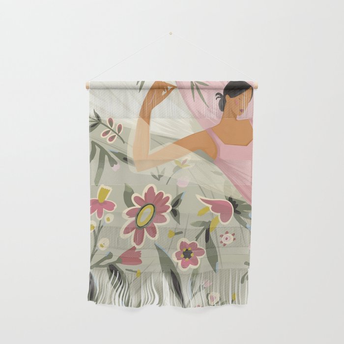 the girl is sleeping  Wall Hanging Gallery Image 1