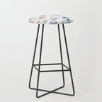 Abstract forms of lines 77G Stool Gallery Image 1