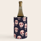 Skulls funny spooky pattern, halloween Wine Chiller Gallery Image 2